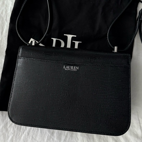 👜 NWT 100% Authentic Ralph Lauren Lizard-Embossed Sophee Leather Bag - Picture 7 of 14